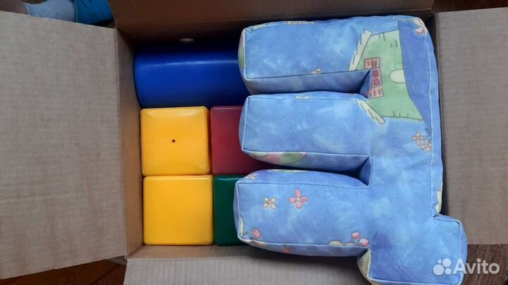 Кубики пластмассовые, 22 шт