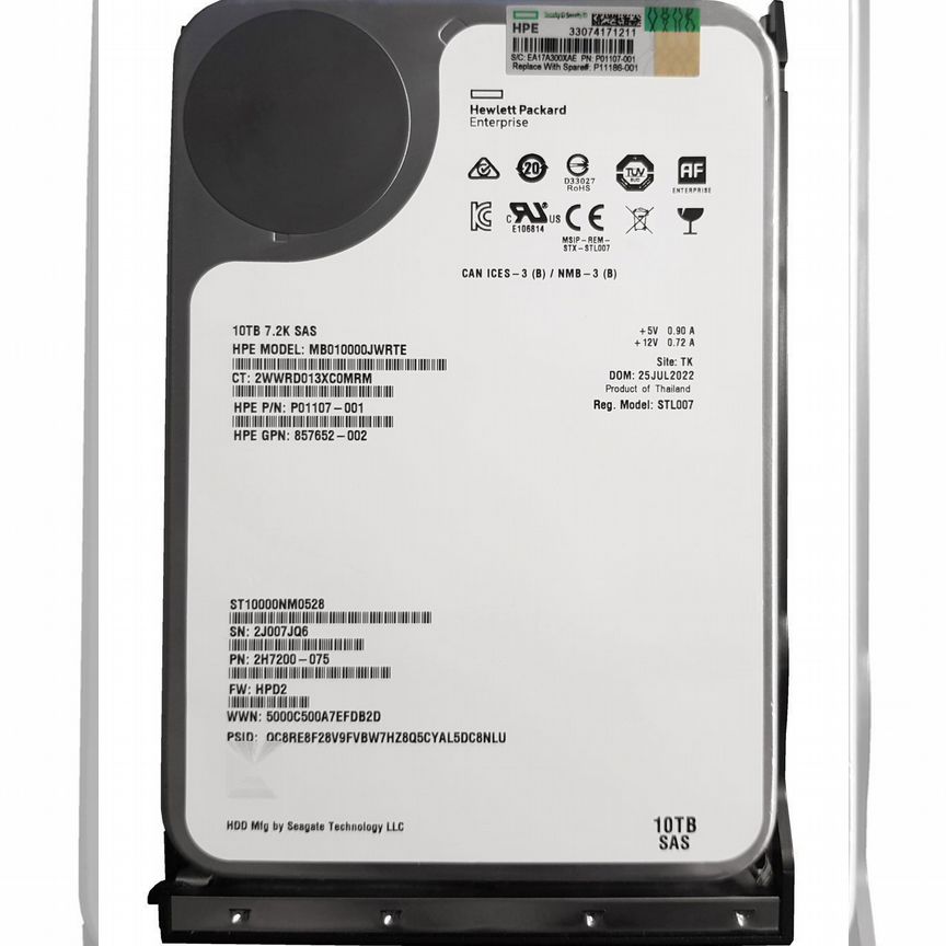 [878675-001] Жесткий Диск Hp 10tb 878675-001 P11186-001 Sas 3,5