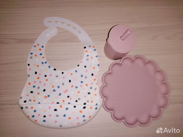 Силиконовая посуда детская, новая