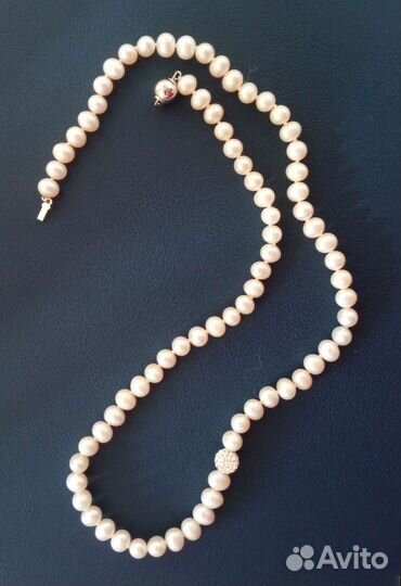 Жемчужное ожерелье с фианитами Sunlight