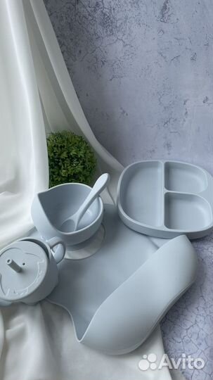 Набор детской силиконовой посуды