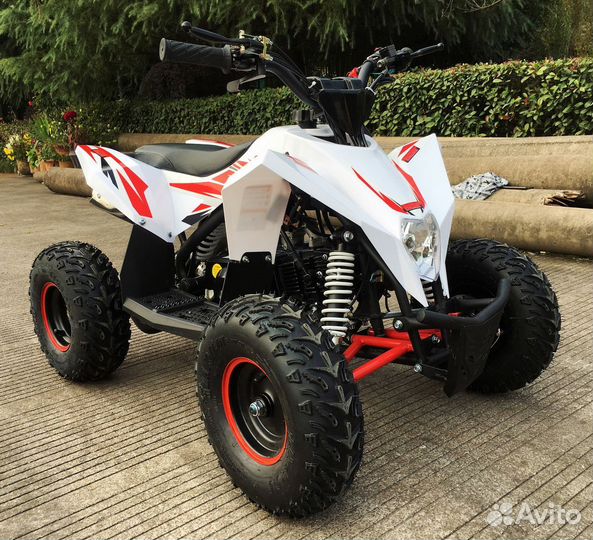 Детский квадроцикл Motax gekkon 90cc бело-красный