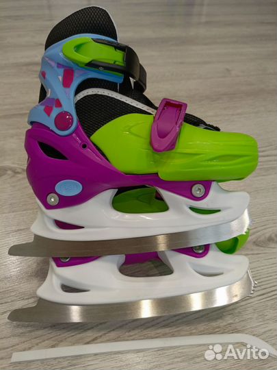 Коньки детские раздвижные для девочек 30-33р