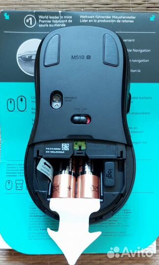 Мышь беспроводная Logitech M510 910-001826оригинал