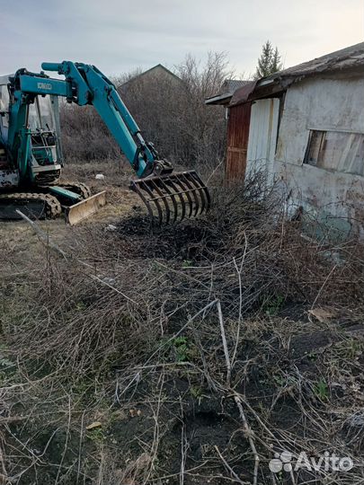 Расчистка участка корчевание дренаж ливневка