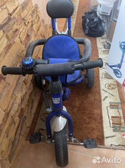 Детский трехколесный велосипед коляска с ручкой