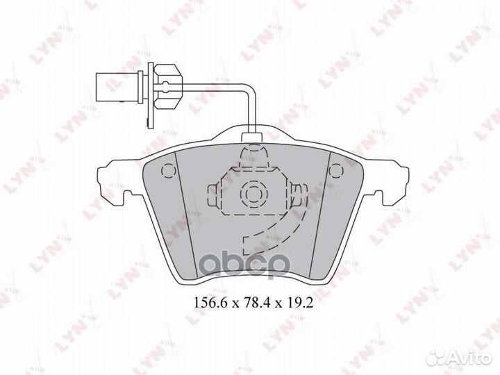 Колодки тормозные дисковые перед BD3026