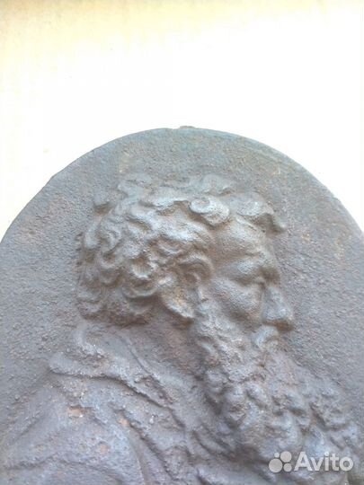 Барельеф. Апостол Павел. Касли. Чугун. Редкость