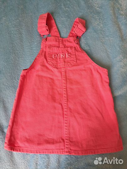 Джинсовый сарафан, размер 92