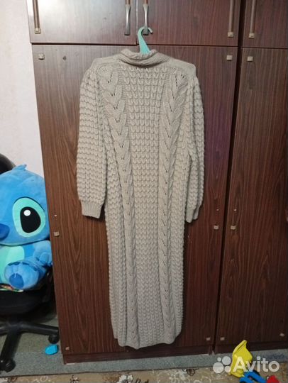 Вязаное пальто