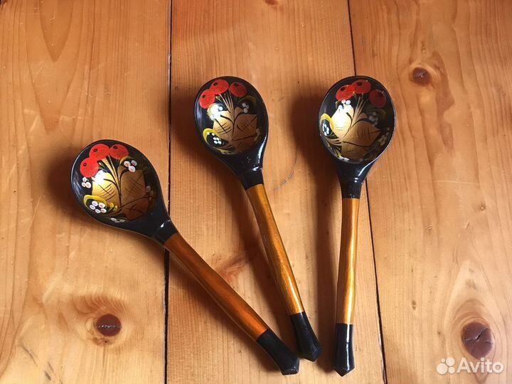 Деревянные ложки хохлома