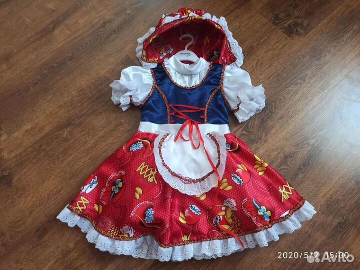 Костюм для девочки красная шапочка
