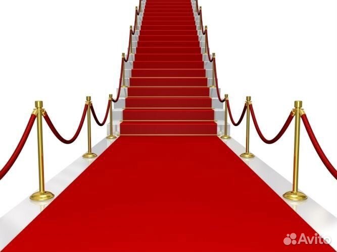 Красная ковровая дорожка (ковролин выставочный)