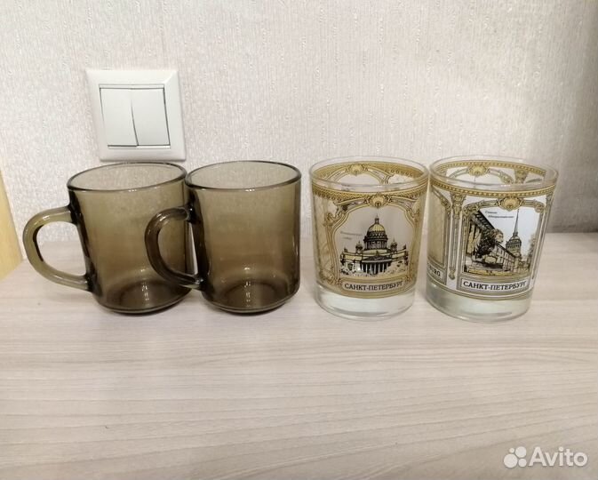 Стаканы кружки бокалы кувшин