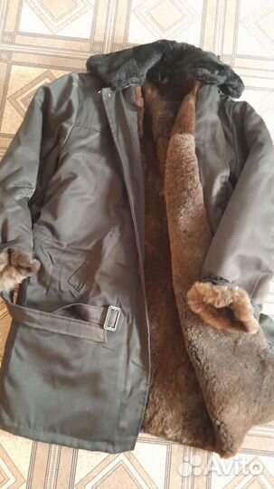 Полушубки натуральный мех мужская 48 50 размер