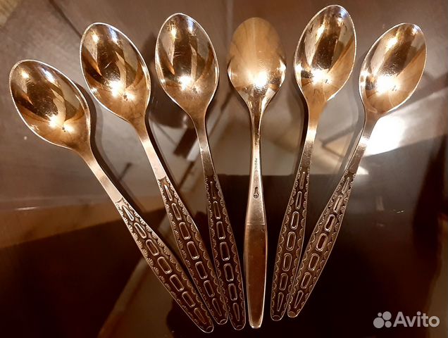 Мельхиоровые чайные ложки СССР 14