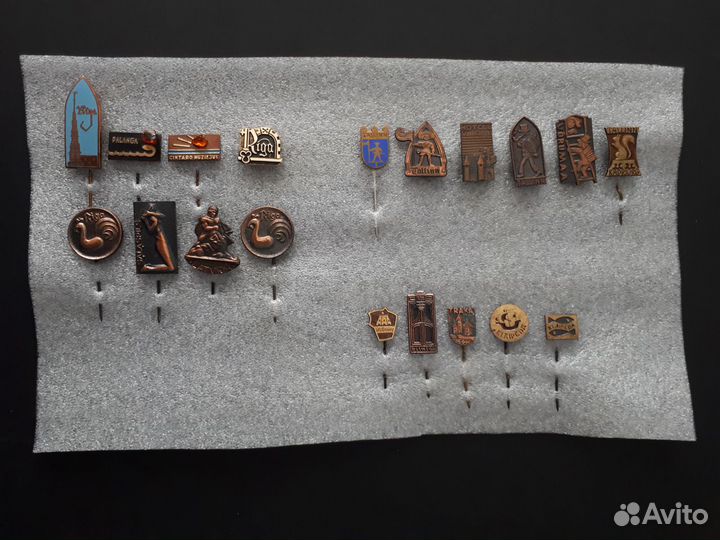 Значки. Латвия, Эстония, Литва. Тяжелые, янтарь