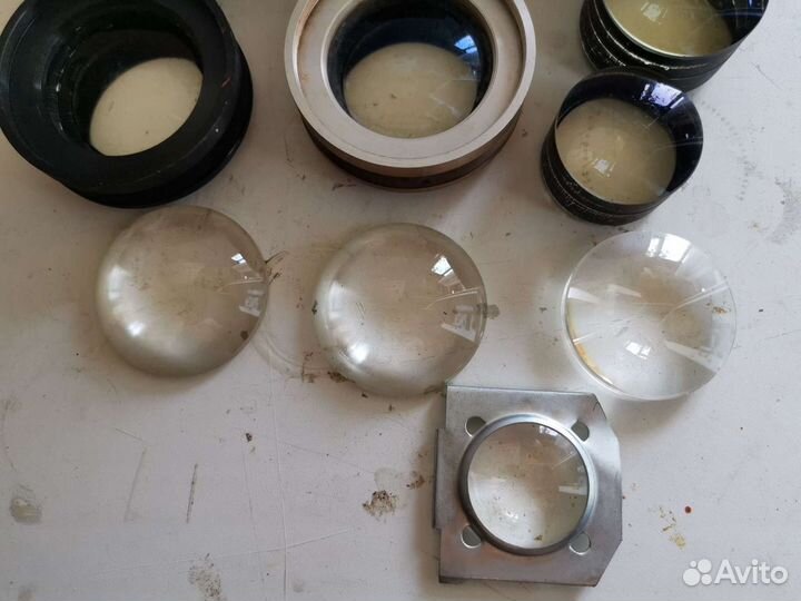 Линзы и увеличительные стекла разного диаметра