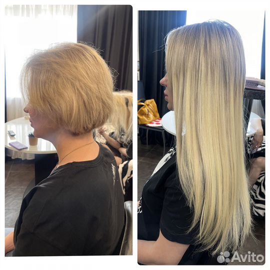 Наращивание волос за 2 часа/ выезд на дом
