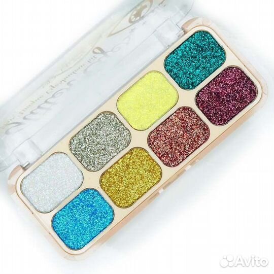 Sevencool, Тени для век с блестками 8 оттенков