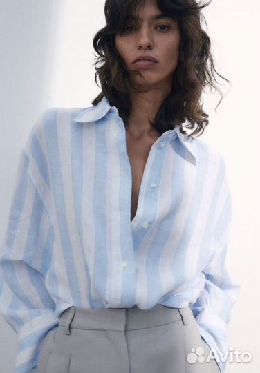 Рубашка HM premium лен 100% новая