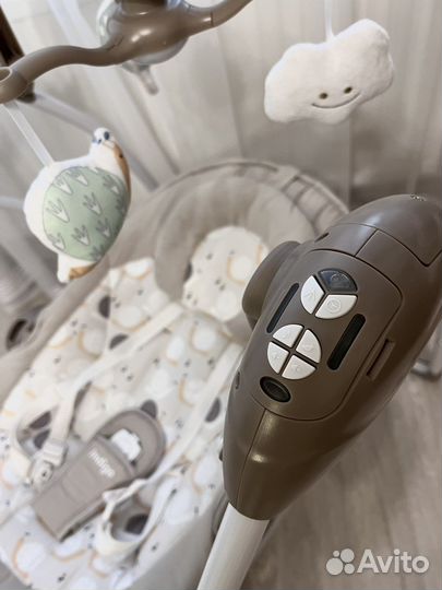 Электрокачели шезлонг 2 в 1 (indigo)