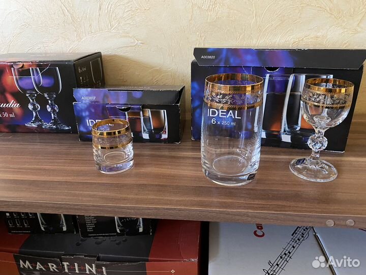 Bohemia тонкое золото. Хрусталь. Чехия. Новое