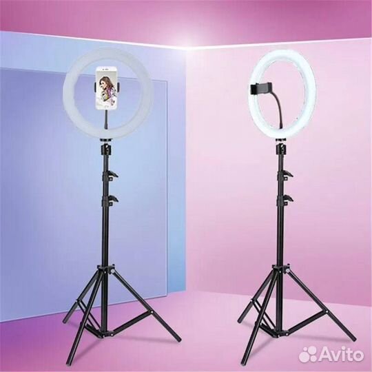 Кольцевая лампа / Световое кольцо со штативом 30см
