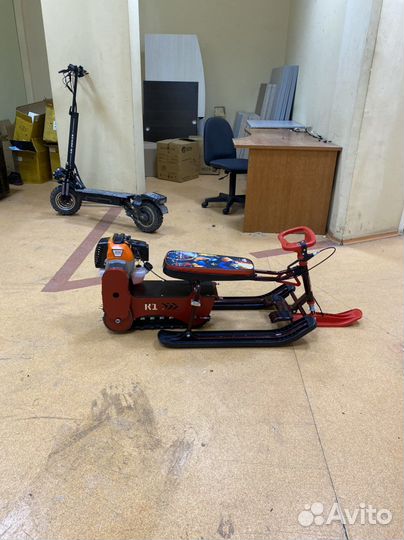 Приставка на снегокат/снегокат с мотором