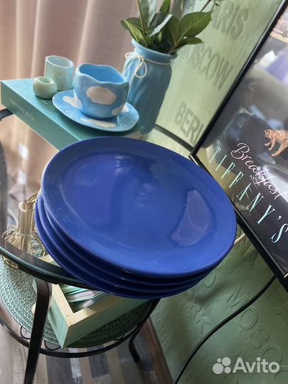 Тарелки IKEA синие