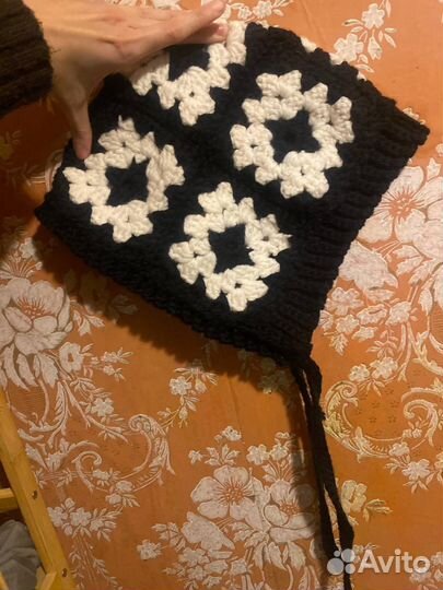 Шапочка чепчик бабушкин квадрат