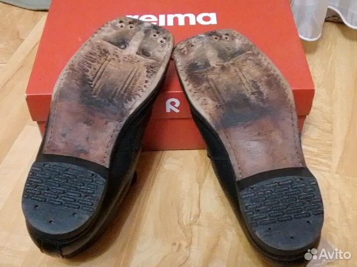 Лыжные ботинки финляндия кожаные р. 42