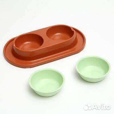 Миска для животных двойная
