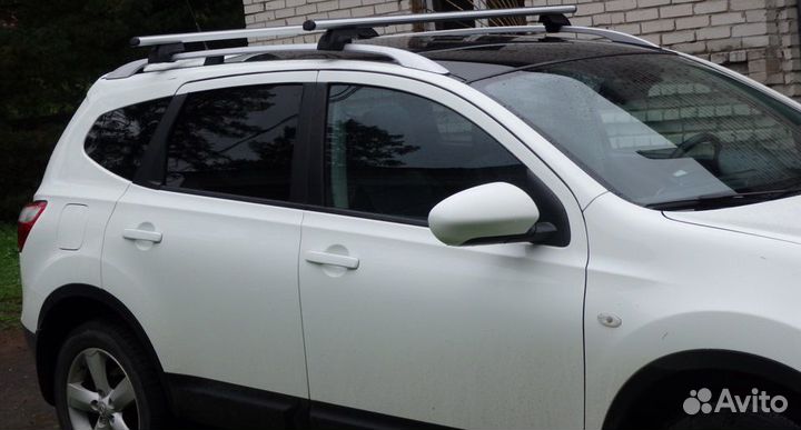 Багажник на рейлинги с просветом с аэро дугами 120