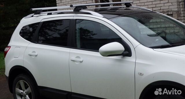 Багажник на рейлинги с просветом с аэро дугами 120