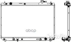 Радиатор toyota highlander 01-07 34611018 Sakura