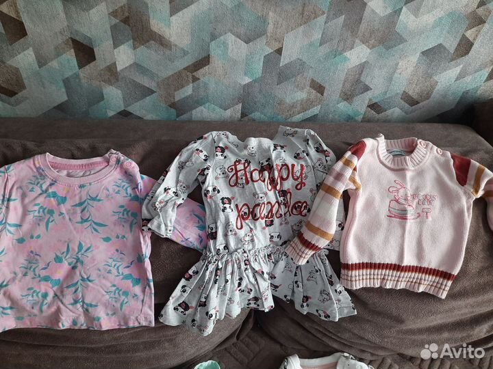 Вещи пакетом для девочки 74 80