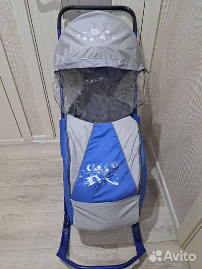 Детские санки коляска