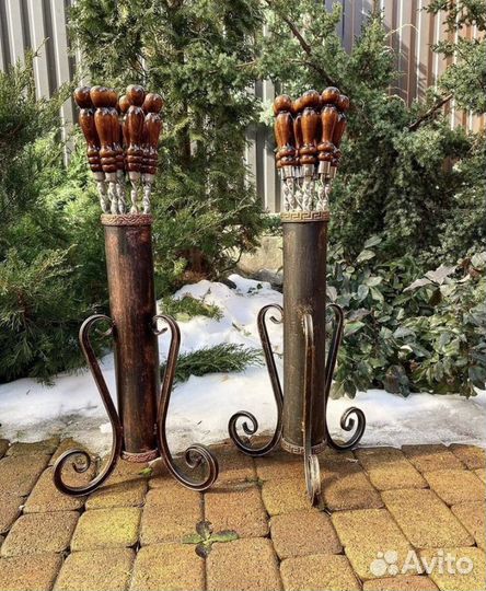 Подставка для шампуров кованая