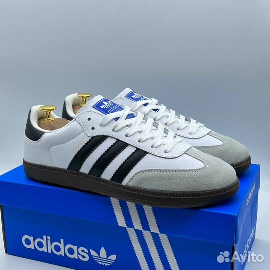 Мужские кроссовки Adidas Samba White