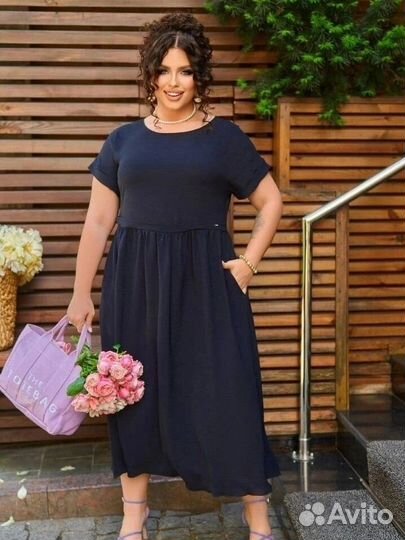 Летнее платье 56 58