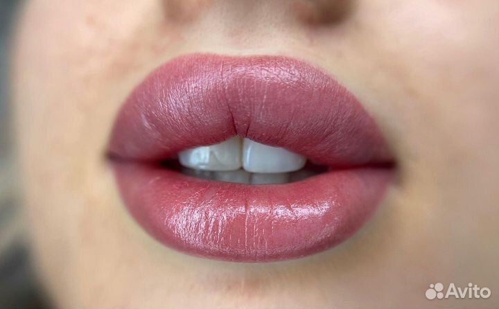 Пудровые Брови Губы перманентный макияж татуаж