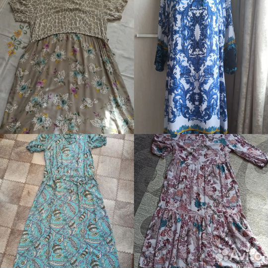 Платья лен. 52