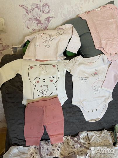 Детскиая одежда для девочки 0-9 мес