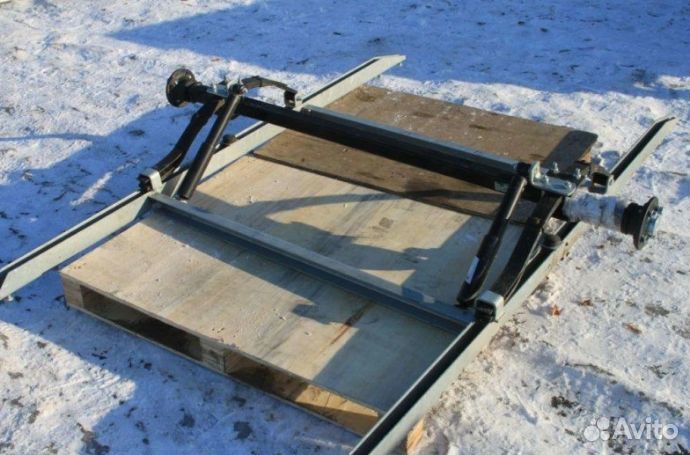 Ось прицепа мзса 817717.001-05 (17.012) в сборе