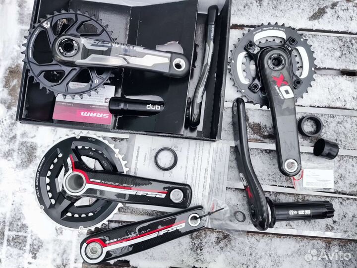 Системы Sram, Shimano, Race Face, Fsa, Truvativ