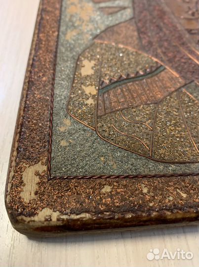 Икона пано редкость (медная стружка)