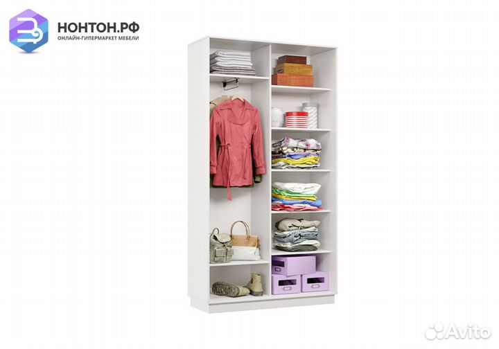 Шкаф-купе двухдверный Альнаир белый