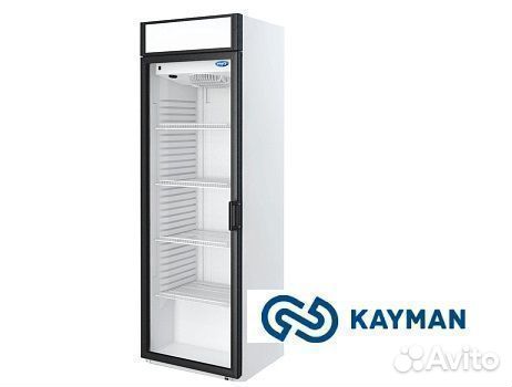 Шкаф холодильный Kayman К390-хсв стеклянная дверь