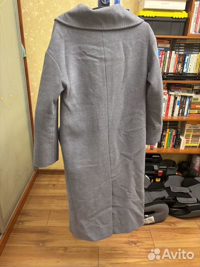 Пальто женское демисезонное 42 44 голубое